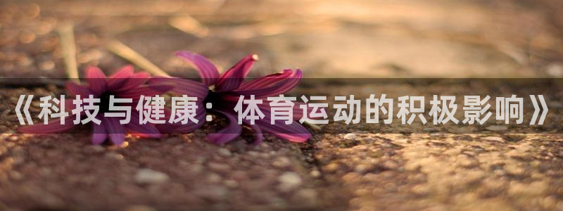 vsport体育官方正版app开户：《科技与健康：体育运动的